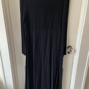 Vintage CW High-Waisted Crepe/Rayon Midi Dress. Sz Large